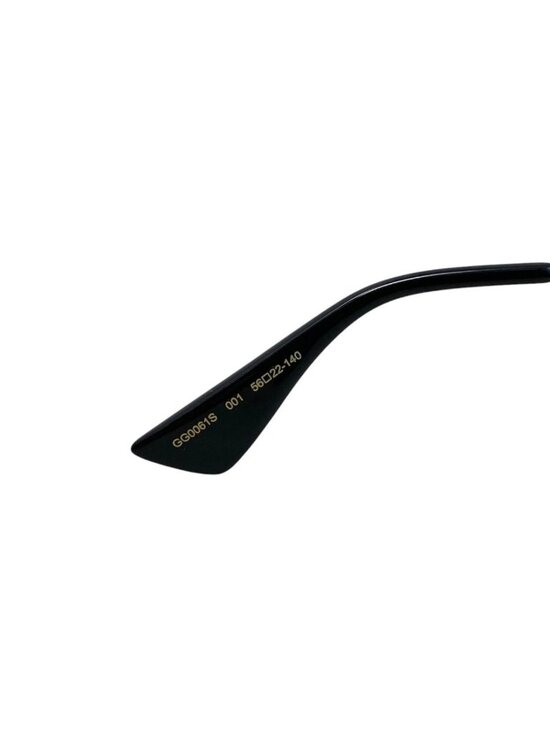 Gucci Sunglasses Double Bridge Logo Bi Black Gold Eyewear main image 8